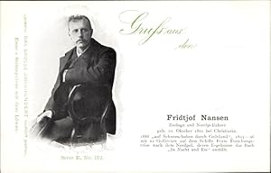 Ansichtskarte / Postkarte Fridtjof Nansen, Zoologe und Nordpolfahrer, Das Große Jahrhundert, Esse...
