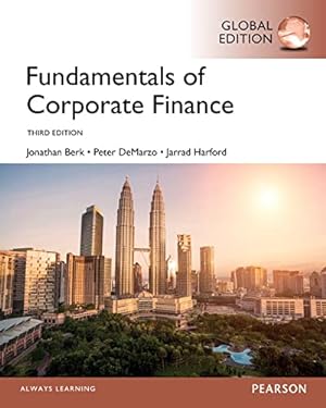 Fundamentals of Corporate Finance (3rd Global Edition) (Pearson Series in Finance) 9781292018409