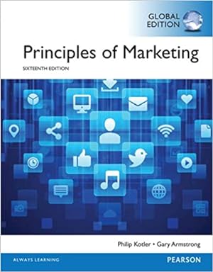 Principles of Marketing (16th Global Edition) 9781292092485