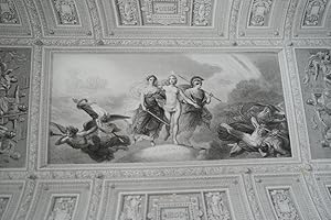 Seller image for VERSAILLES GRAVURE PLAFOND SALLE DE 1830 FRANCE R3698 ENGRAVING ARCHITECTURE for sale by Librairie RAIMOND