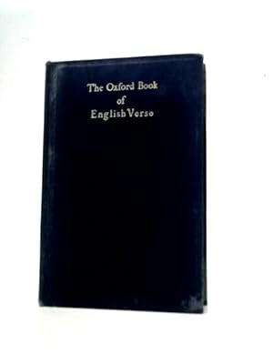 Seller image for The Oxford Book of English Verse 1250-1918 for sale by World of Rare Books