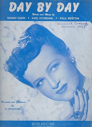 Bild des Verkufers fr DAY BY DAY SAMMY CAHN 1945 SHEET MUSIC FOLDER 530 zum Verkauf von Vada's Book Store