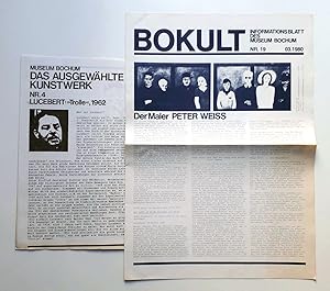 Bild des Verkufers fr BOKULT - Informationsblatt des Museum Bochum Nr. 19 - 03.1980 - Der Maler Peter Weiss; Gnther L. Eckert - Die Rhre, eine Architektur fr denkbare Zeiten etc. zum Verkauf von Verlag IL Kunst, Literatur & Antiquariat