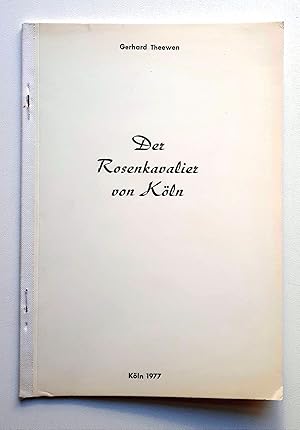 Bild des Verkufers fr Gerhard Theewen - Der Rosenkavalier von Kln - Artwords-Bookworks Kln 1977 - Nr. 54/100 zum Verkauf von Verlag IL Kunst, Literatur & Antiquariat