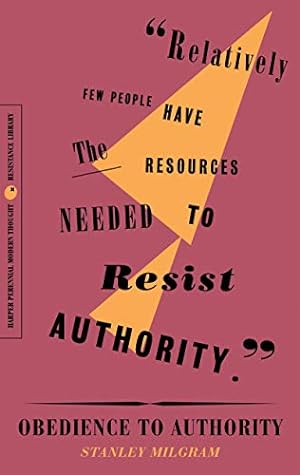 Seller image for Obedience to Authority: An Experimental View (The Resistance Library) for sale by Pieuler Store