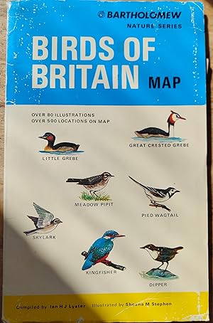 Bild des Verkufers fr Birds Of Britain Map zum Verkauf von Shore Books