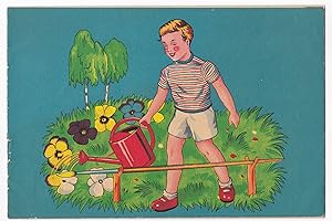 Altes Malbuch/Zeichenbuch/Malheft/Zeichenheft für Kinder. Wohl 1960er Jahre. Keinerlei Hinweise a...