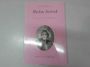 Bild des Verkufers fr Marlene Dietrich : un Amour Par Tlphone zum Verkauf von JLG_livres anciens et modernes