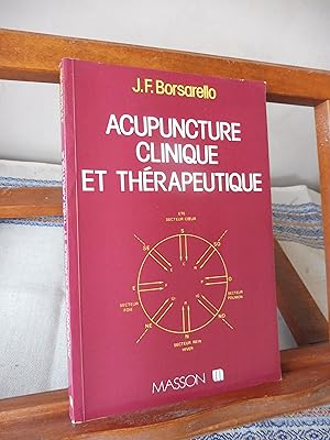 Acupuncture Clinique Et Thérapeutique