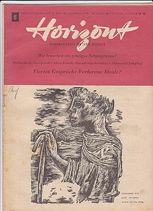 Zeitschrift Horizont Halbmonatsschrift für junge Menschen 16. März 1947 (2. Jahrgang, Nr.6)