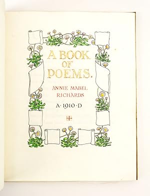 A BOOK OF POEMS [FOR] ANNIE MABEL RICHARDS