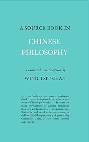 Image du vendeur pour A Source Book in Chinese Philosophy mis en vente par Pieuler Store