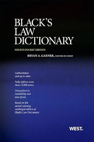 Seller image for Blacks Law Dictionary for sale by Pieuler Store