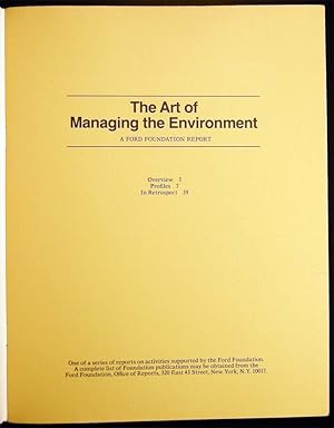 Seller image for The Art of Managing the Environment A Ford Foundation Report for sale by Certain Books, ABAA