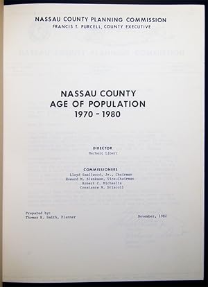 Seller image for Nassau County Age of Population 1970 - 1980 for sale by Certain Books, ABAA