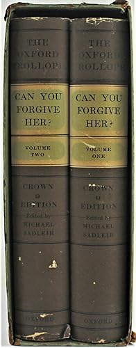 Seller image for Can You Forgive Her? with a preface by Edward Marsh Illustrations by Lynton Lamb 2 Volume set in Slipcase The Oxford Illustrated Trollope Crown Edition 1948 for sale by Gotcha By The Books
