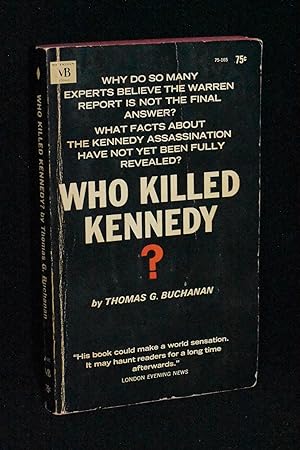 Seller image for Who Killed Kennedy? for sale by Books by White/Walnut Valley Books
