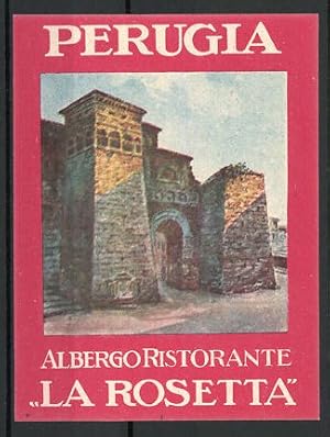 Kofferaufkleber Perugia, Albergo Ristorante La Rosetta
