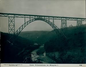 Foto Solingen in Nordrhein Westfalen, Müngstener Brücke, Kaiser Wilhelm Brücke