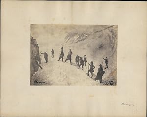 Foto 1869 Oberseejoch, Gletscherbesteigung, Kletterer, Bergsteiger