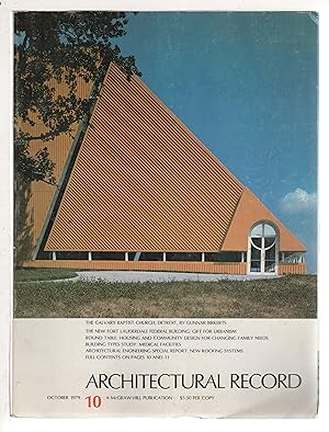 ARCHITECTURAL RECORD, OCTOBER 1979, Number 10.