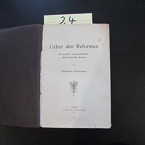 Image du vendeur pour Ueber den Reformen - Ein populr wissenschaftlich-philosophischer Roman mis en vente par Bookstore-Online