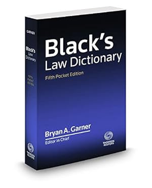 Image du vendeur pour Blacks Law Dictionary, Pocket, 5th Edition mis en vente par Pieuler Store