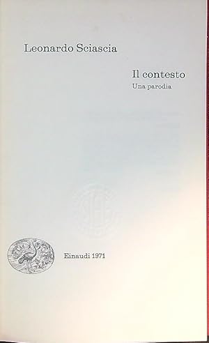 Seller image for Il contesto. Una parodia for sale by Librodifaccia