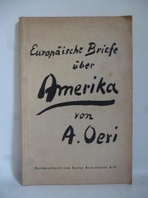 Seller image for Europische Briefe ber Amerika. for sale by Allguer Online Antiquariat