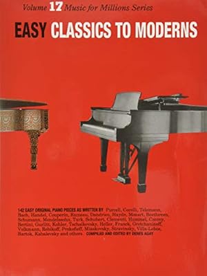 Bild des Verkufers fr Easy Classics to Moderns (Music for Millions, Vol. 17) zum Verkauf von Pieuler Store