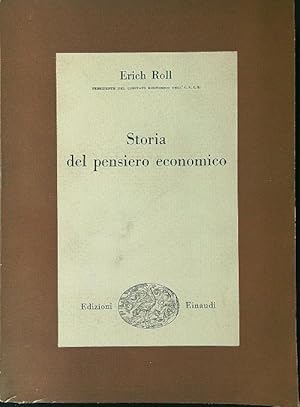 Bild des Verkufers fr Storia del pensiero economico zum Verkauf von Librodifaccia