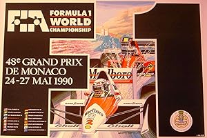 AFFICHE : F1 48ème GRAND PRIX DE MONACO 24-27 MAI 1990