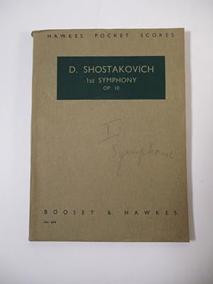 1st Syphony. Op. 10. (= Hawkes Pocket Scores, No. 604).