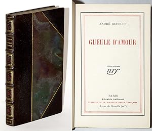 GUEULE D'AMOUR. Édition originale 1926.
