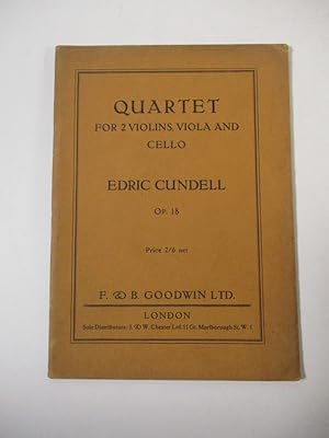 Quartet for 2 Violins, Viola and Cello. Op. 18.