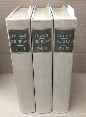 Seller image for THE ADVENTURES OF GIL BLAS OF SANTILLANE [3 VOLUMES] for sale by Second Story Books, ABAA