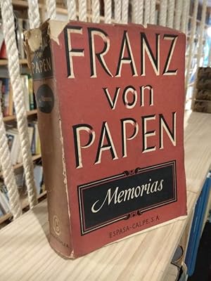 Imagen del vendedor de Memorias a la venta por Libros Antuano