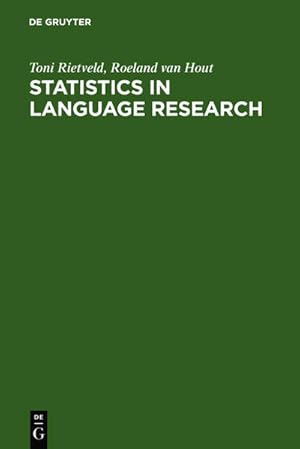 Bild des Verkufers fr Statistics in Language Research: Analysis of Variance. Textbook. zum Verkauf von Antiquariat Thomas Haker GmbH & Co. KG