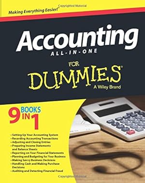 Image du vendeur pour Accounting All-in-One For Dummies (For Dummies Series) mis en vente par Pieuler Store