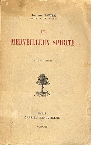 Bild des Verkufers fr Le merveilleux spirite zum Verkauf von La Fontaine d'Arthuse