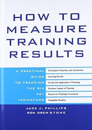 Immagine del venditore per How to Measure Training Results : A Practical Guide to Tracking the Six Key Indicators venduto da Pieuler Store