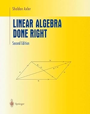 Immagine del venditore per Linear Algebra Done Right (Undergraduate Texts in Mathematics) venduto da Pieuler Store