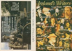 Jonathan Swift Oscar Wilde WB Yeats Bram Stoker Irish 2x Postcard