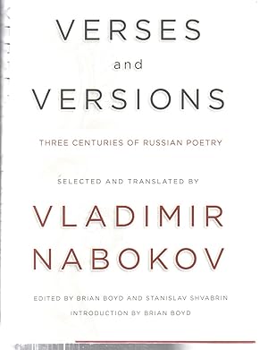 Seller image for Verses and Versions: Three Centuries of Russian Poetry for sale by EdmondDantes Bookseller
