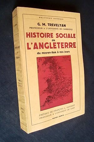 Histoire sociale de l'Angleterre du Moyen-âge à nos jours -