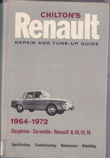 Chilton's repair and tune-up guide for the Renault