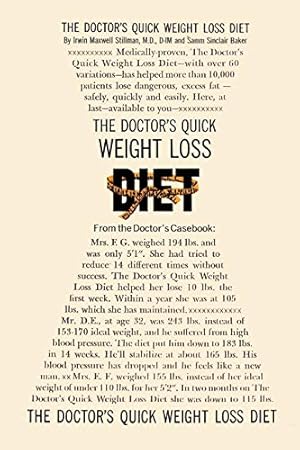 Bild des Verkufers fr The Doctor's Quick Weight Loss Diet zum Verkauf von Pieuler Store