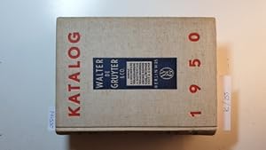 Imagen del vendedor de Walter de Gruyter & Co.: Verlags-Katalog 1950, Teil: 1749 - 1949 a la venta por Gebrauchtbcherlogistik  H.J. Lauterbach