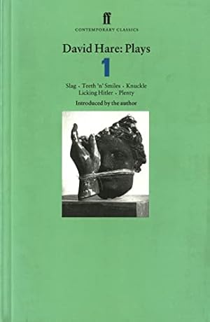 Immagine del venditore per David Hare: Plays 1: Slag, Teeth 'n' Smiles, Knuckle, Licking Hitler, Plenty (Contemporary Classics) venduto da Pieuler Store