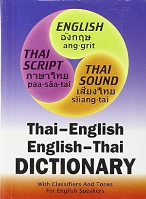Imagen del vendedor de New Thai-english, English-thai Compact Dictionary for English Speakers: With Tones and Classifiers a la venta por Pieuler Store